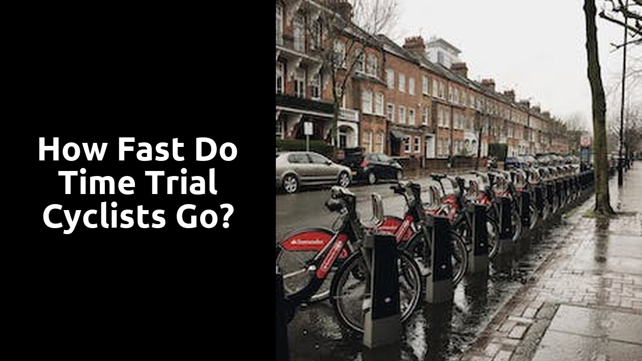 How fast do time trial cyclists go?