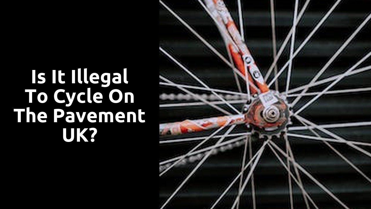 Is it illegal to cycle on the pavement UK?