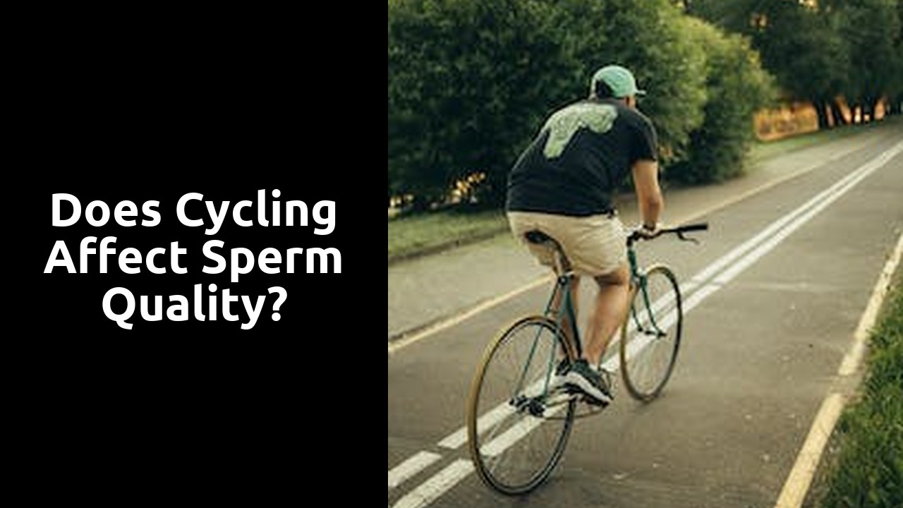 Does cycling affect sperm quality?