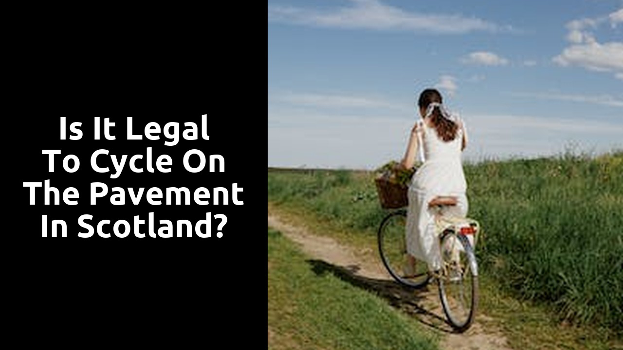 Is it legal to cycle on the pavement in Scotland?